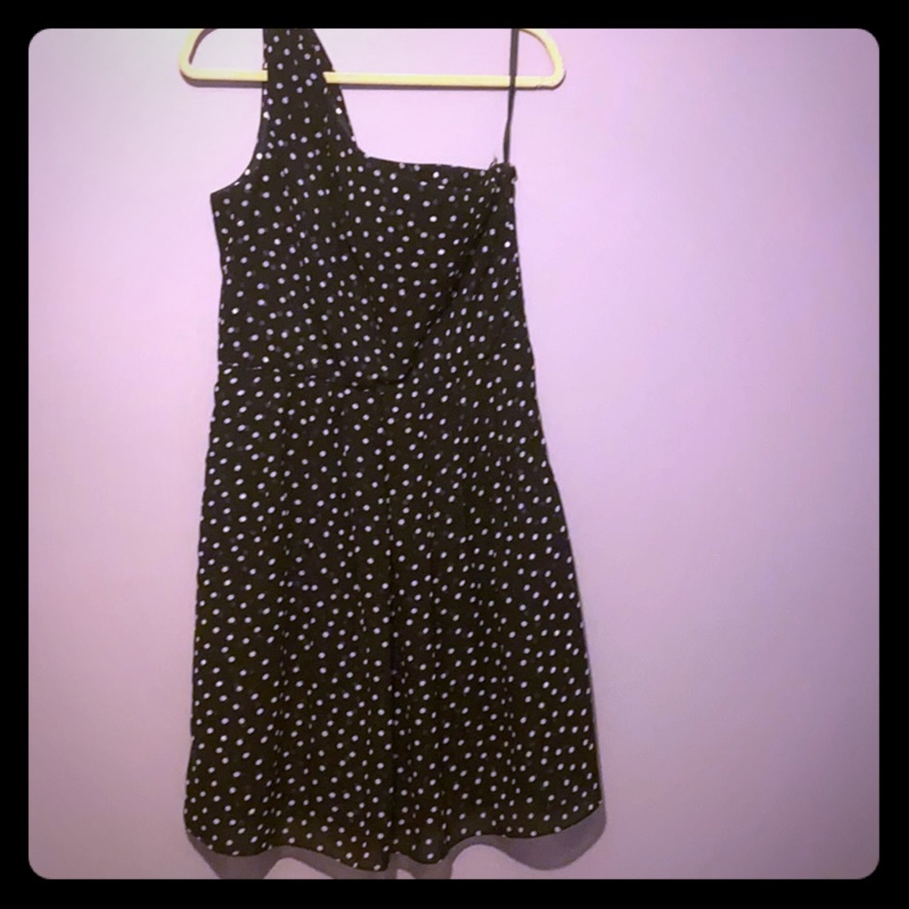 WHBM One Strap Polka Dot Dress